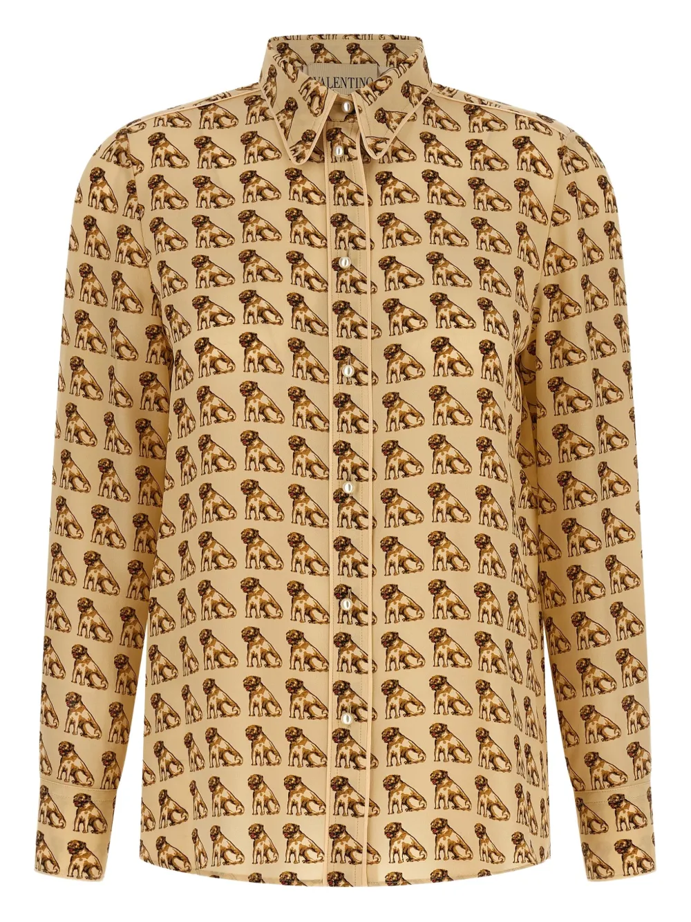 Valentino Garavani Blouse met Petit Charles-print Bruin