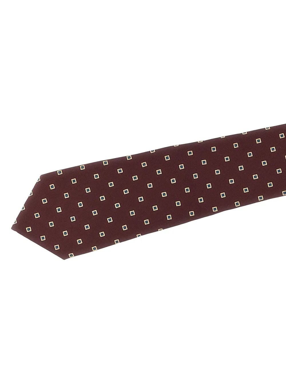 Saint Laurent Zijden stropdas met patroon Rood