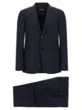 Zegna pressed-pleat wool suit - Black