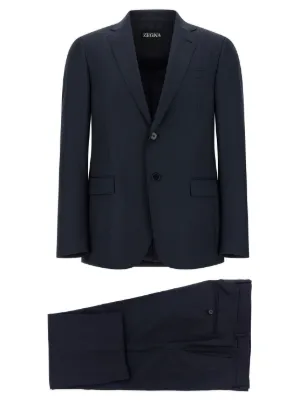 Lardini ピンストライプ ダブルスーツ | ブルー | FARFETCH JP