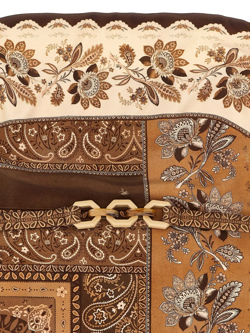 ZIMMERMANN Badpak met paisley-print en ceintuur Bruin