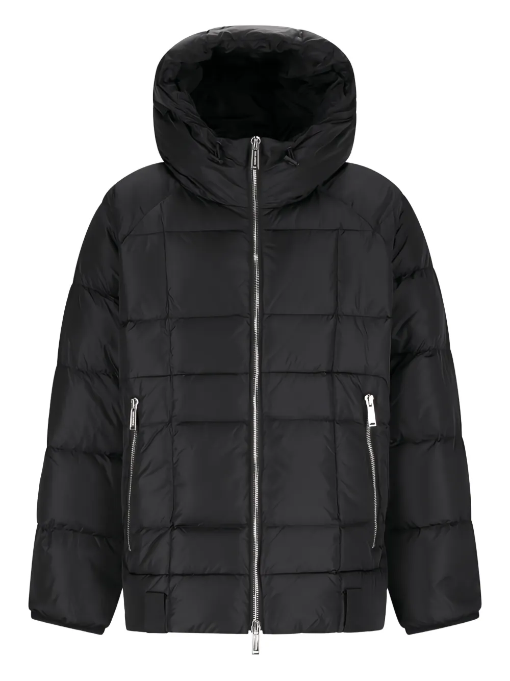 DSQUARED2 hooded padded down jacket | Black | Image 1