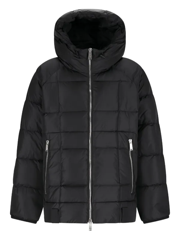 DSQUARED2 フーデッド ダウンジャケット | ブラック | FARFETCH JP