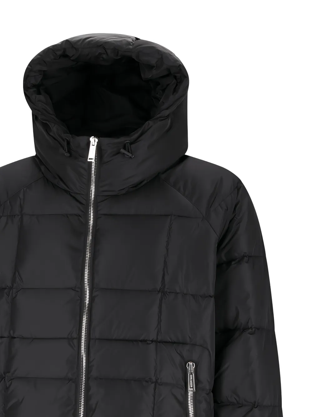Dsquared2 Men 3d Long Nylon Down Jacket In Black