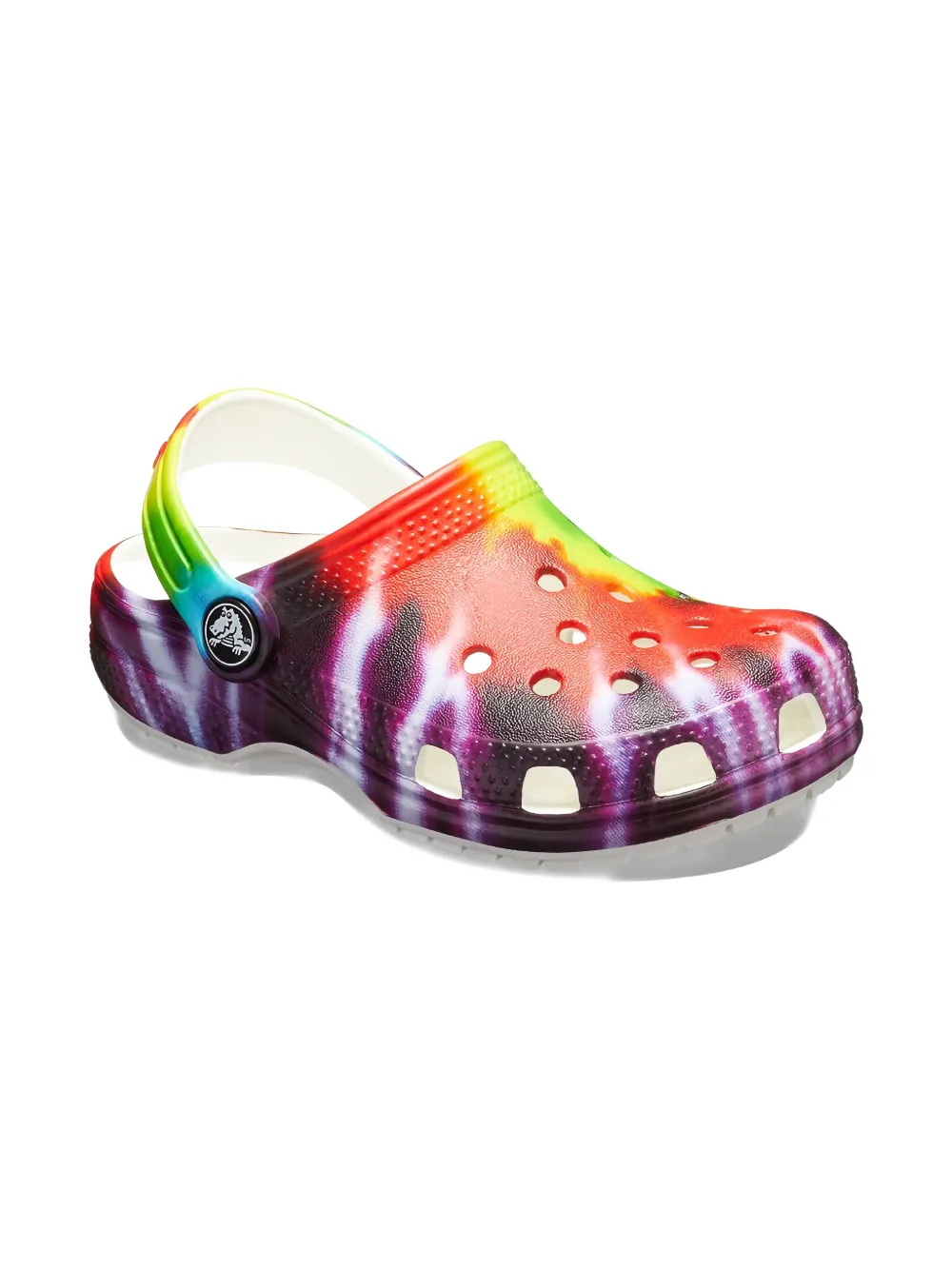 Crocs Classic Tie-dye Closed-toe Clogs In Multi