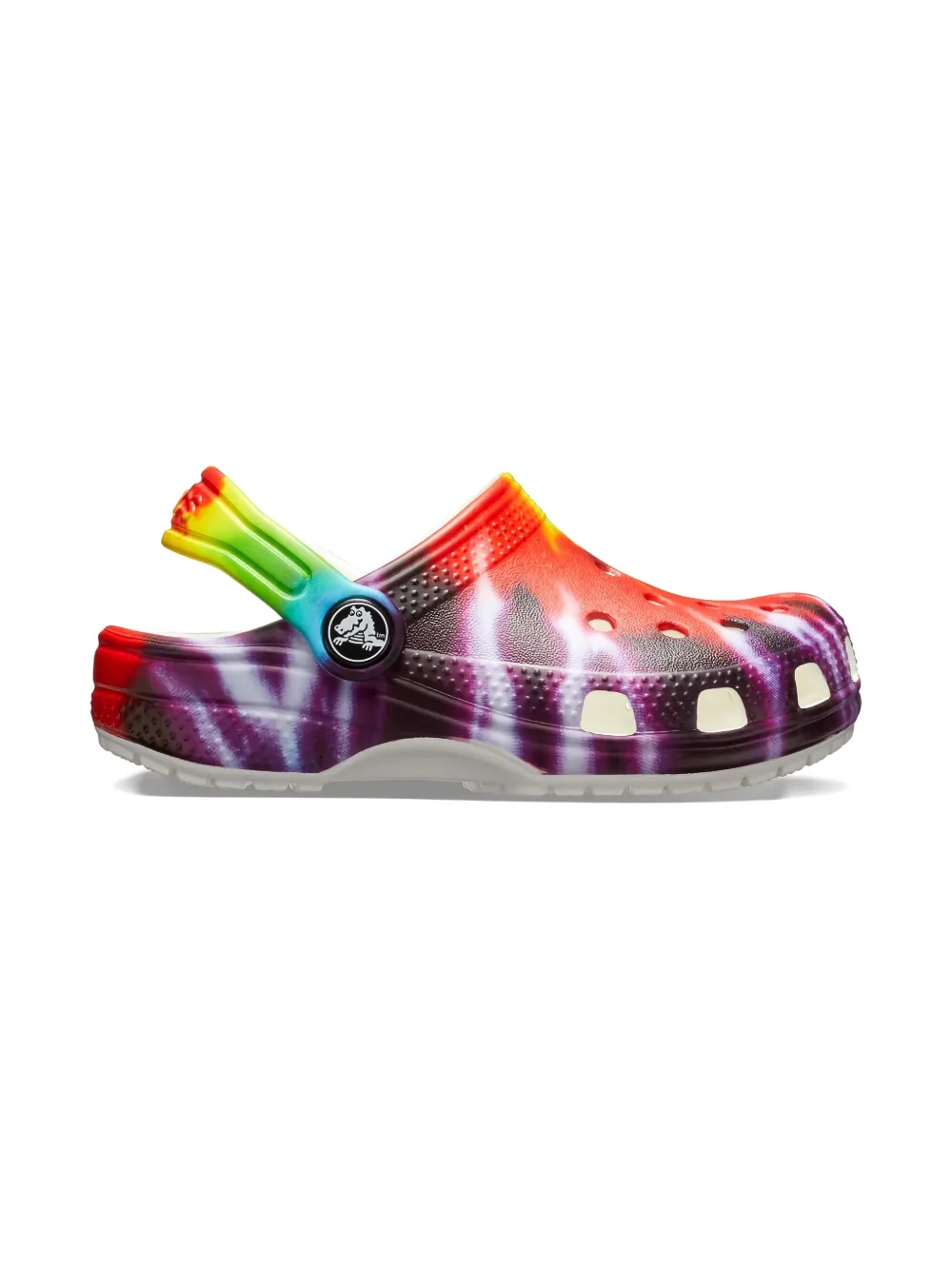 Crocs Classic tie-dye closed-toe clogs Purple