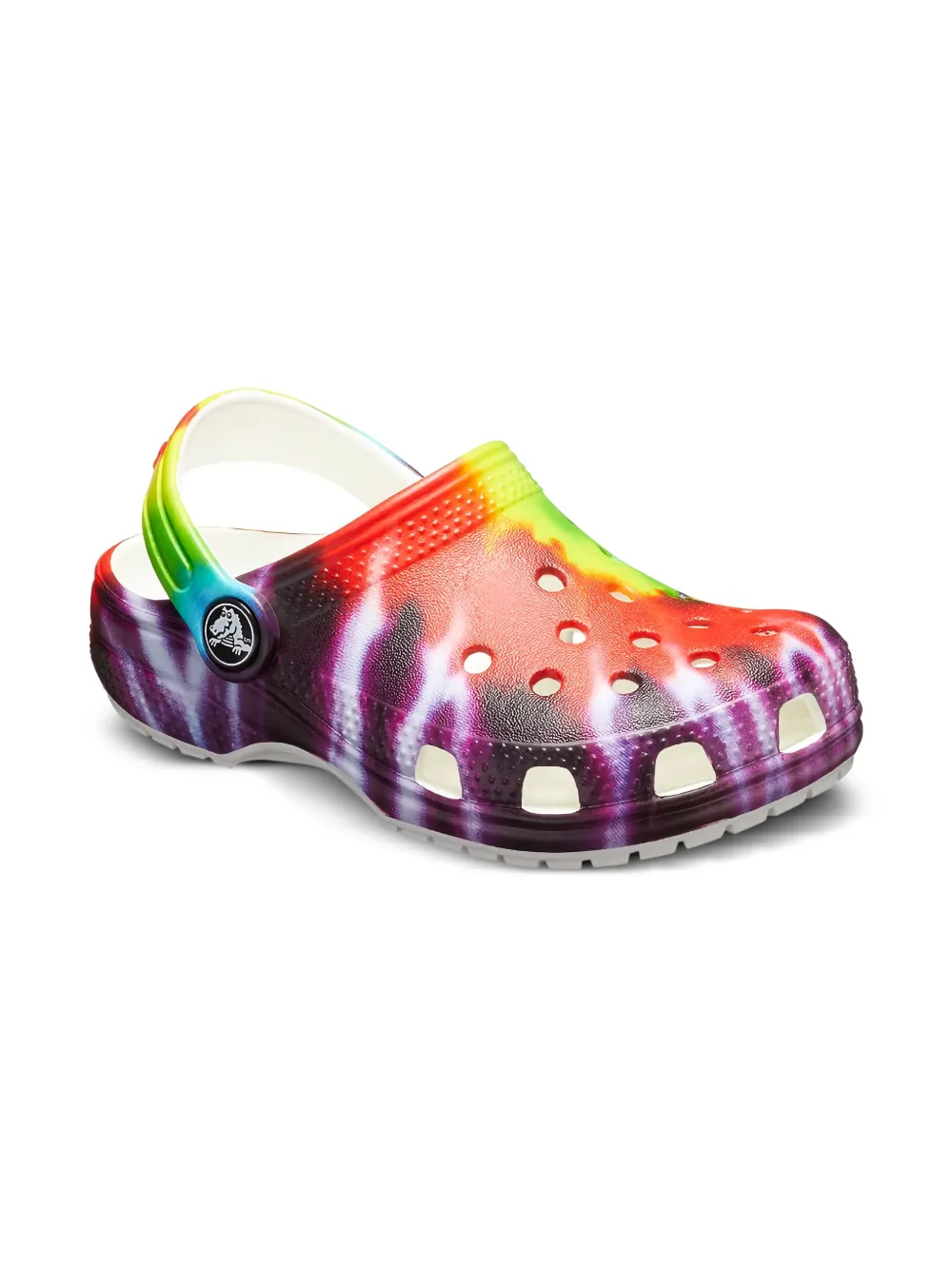 Crocs Classic tie-dye closed-toe clogs Purple