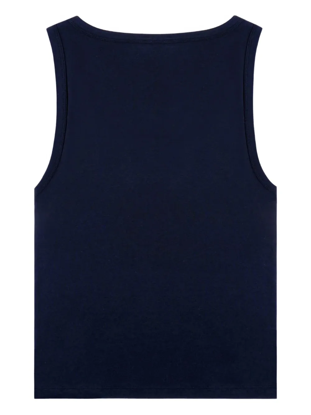 Sporty & Rich Baby geribbelde tanktop met logopatch Blauw