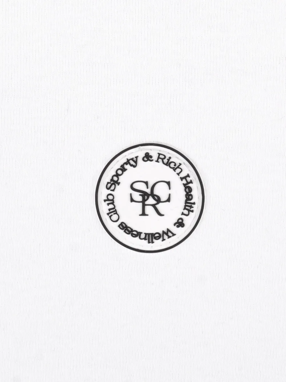 Sporty And Rich Baby Logo-patch Rib Tank In White