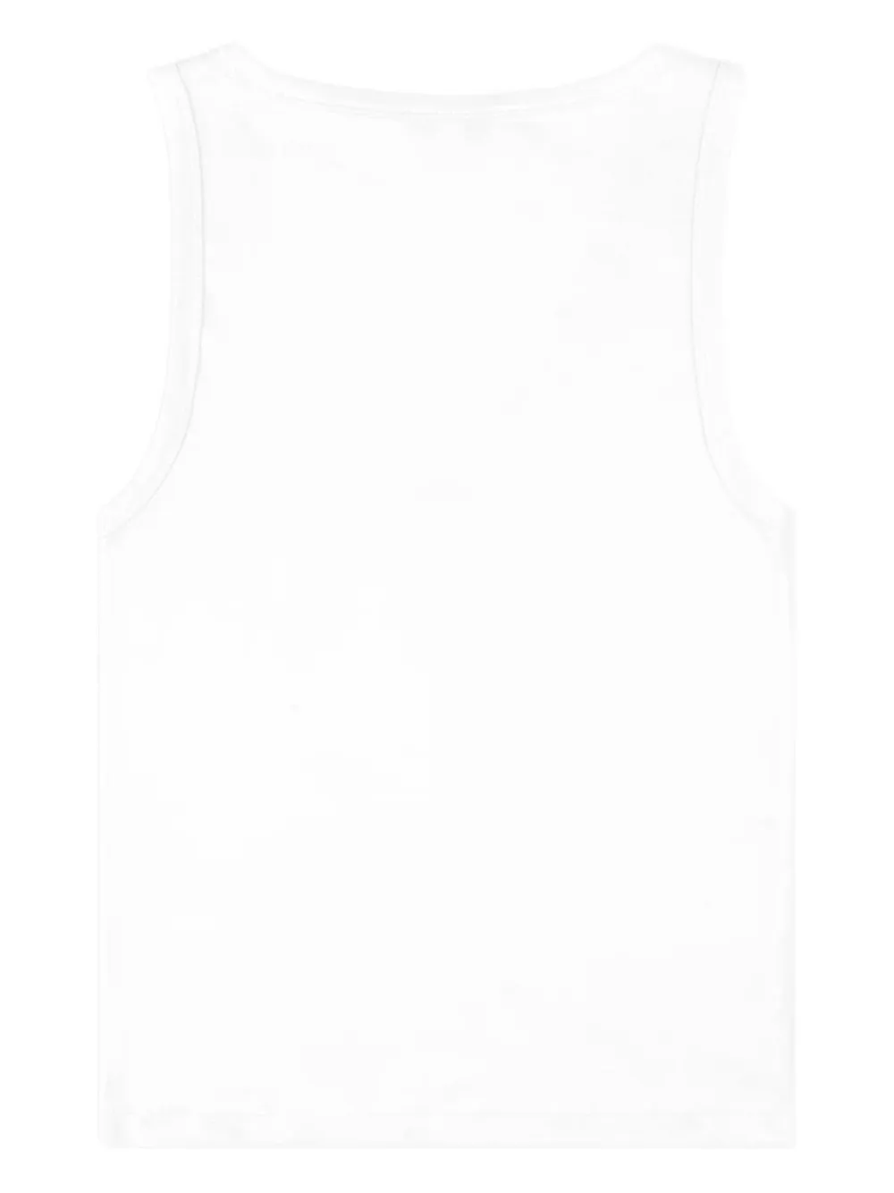 Sporty And Rich Baby Logo-patch Rib Tank In White