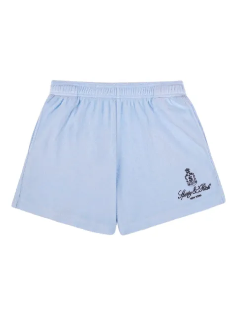 Sporty & Rich embroidered-logo shorts