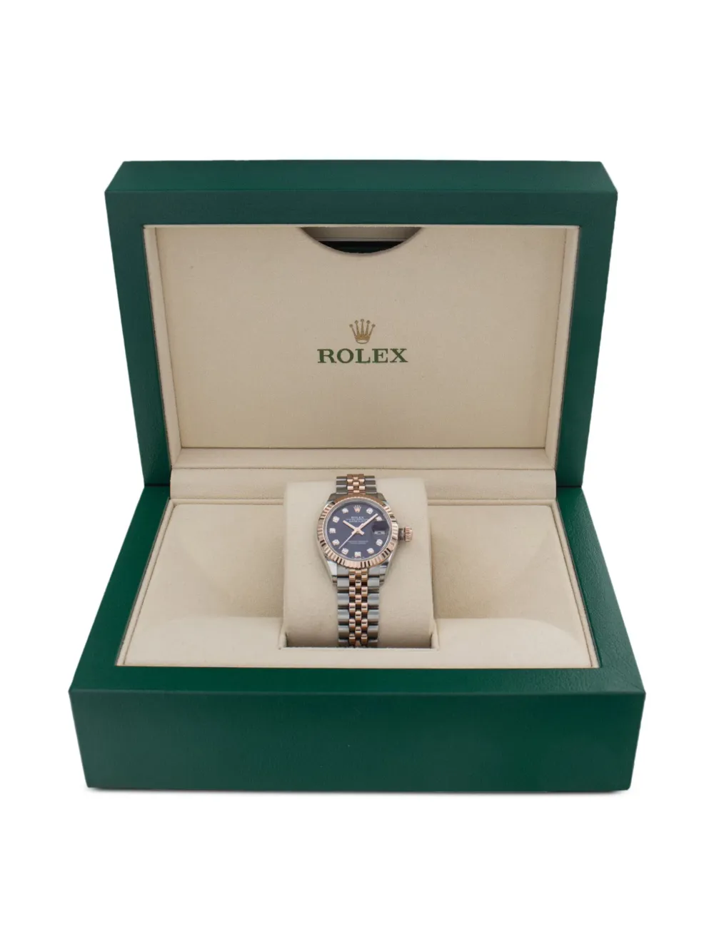 Pre-owned Rolex Datejust 28mm In Silver