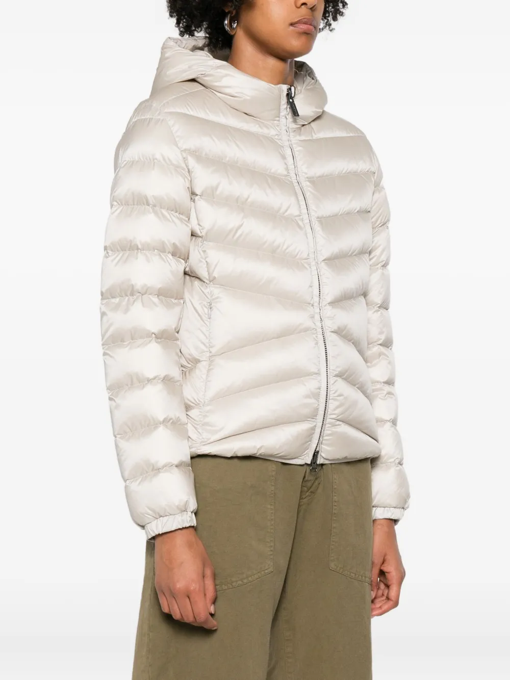 Colmar Hooded Quilted Jacket In White