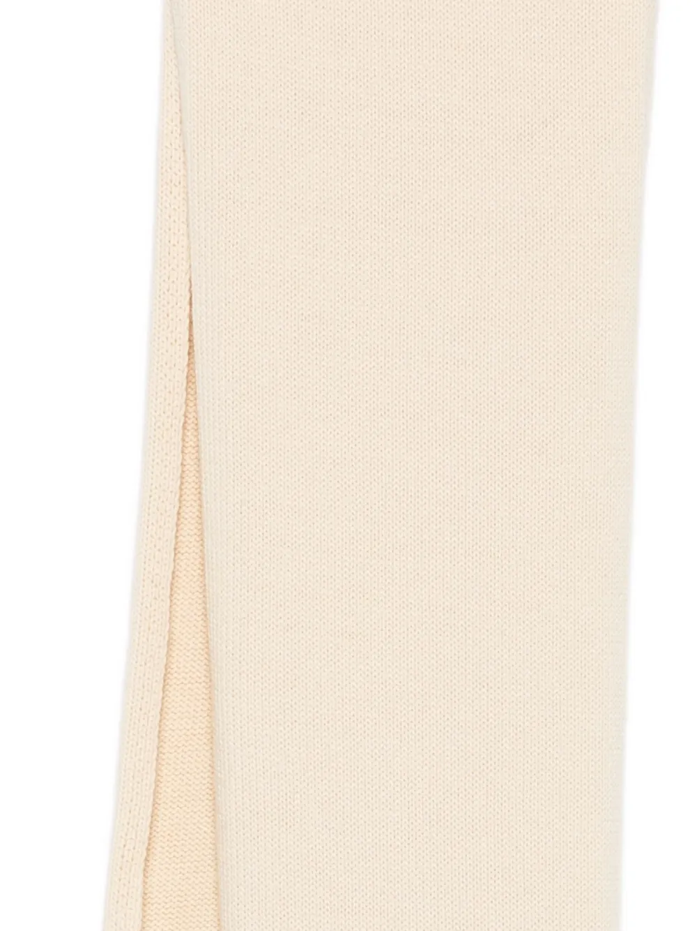 Valentino Garavani Geribbelde sjaal met geborduurd logo - Beige
