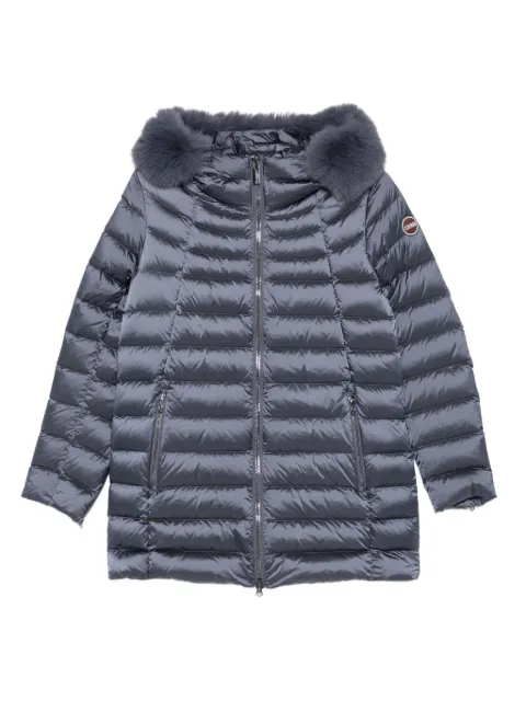 Colmar quilted fur-trimmed coat