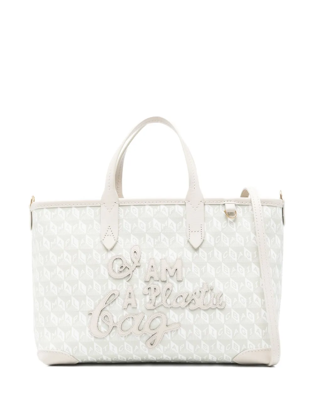 Anya Hindmarch I Am A Plastic Bag XS tote bag | Neutrals | Image 1