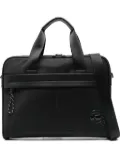 Karl Lagerfeld logo-plaque laptop bag - Black