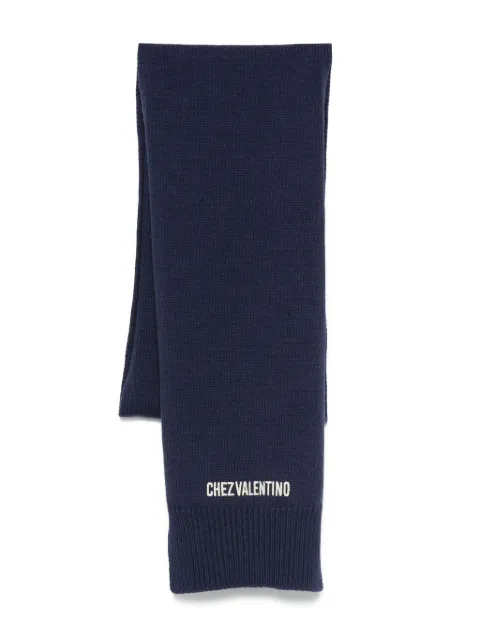 Valentino Garavani embroidery-logo scarf