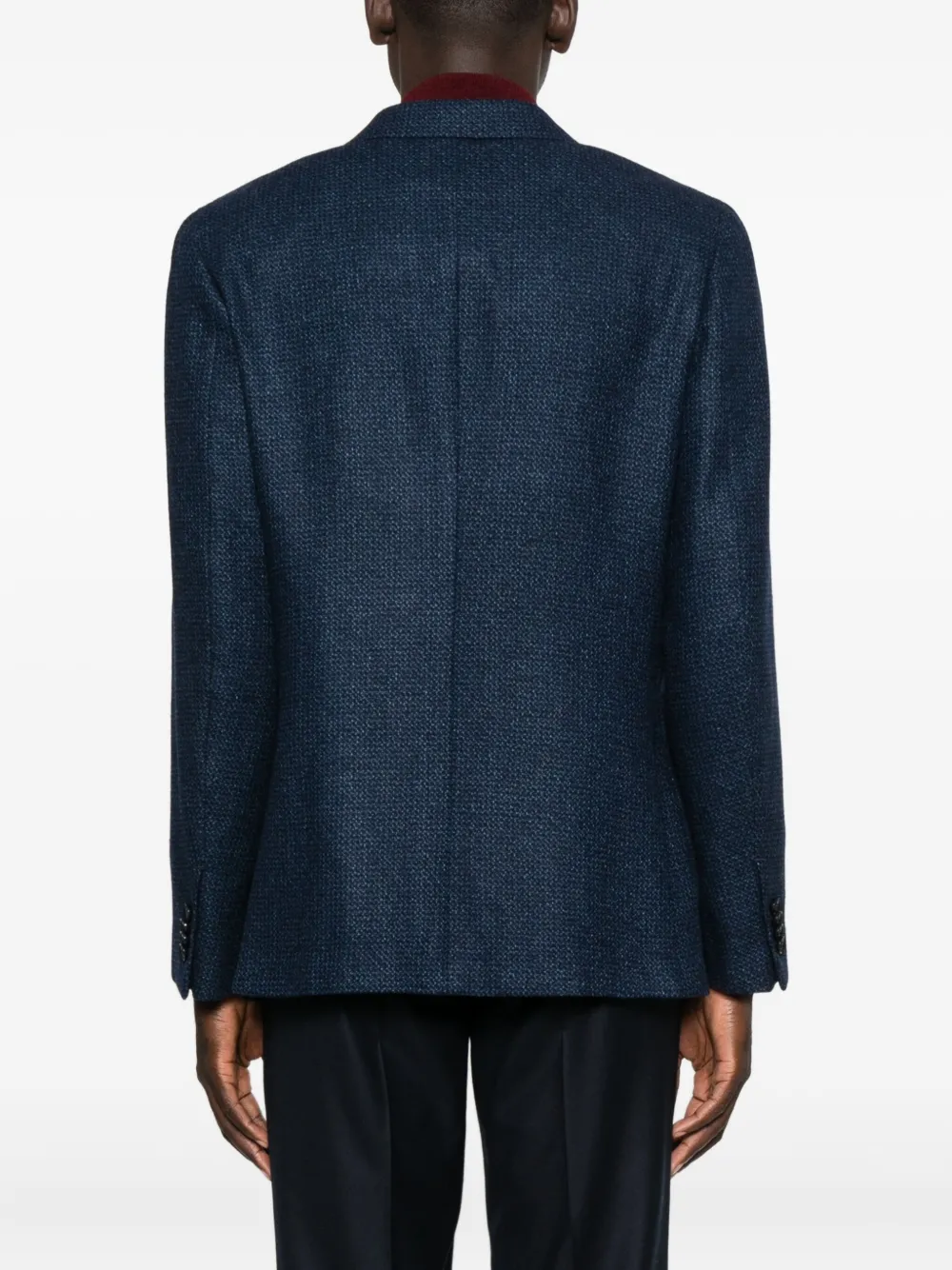 Zegna Blazer met textuur Blauw