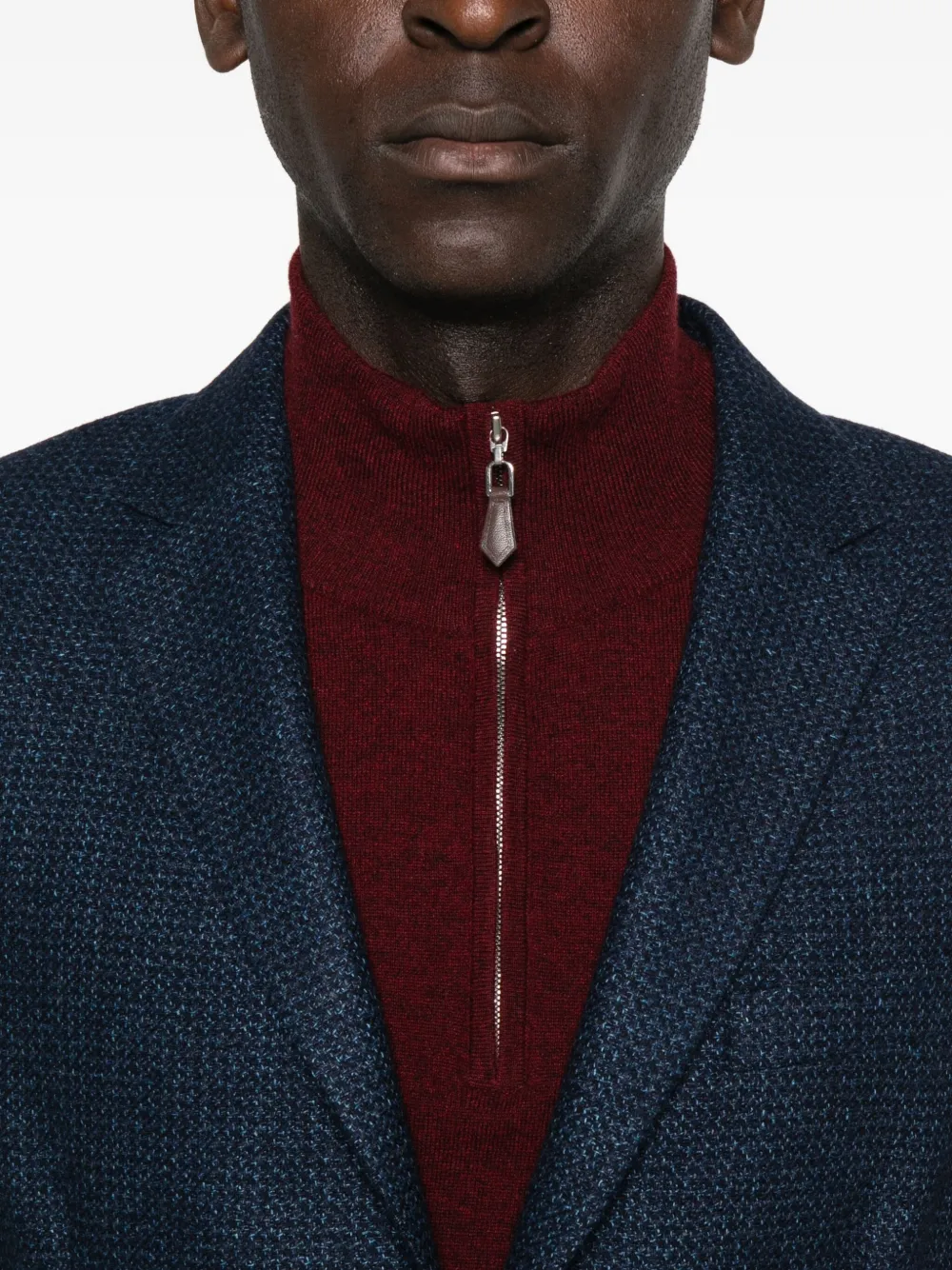 Zegna Blazer met textuur Blauw