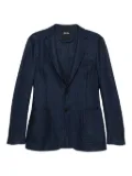 Zegna textured blazer - Blue