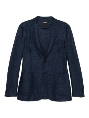 Homme Plissé Issey Miyake Pleated double-breasted Jacket | Blue