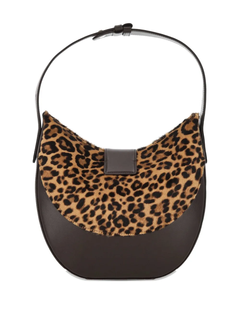 Rodo Leopard-print Shoulder Bag In Brown
