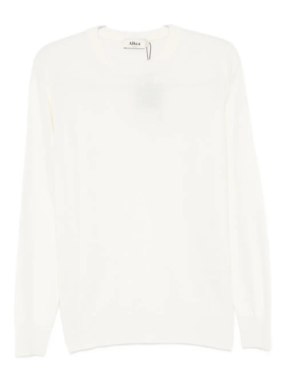 Altea Cashmere Crew-neck Sweater In White