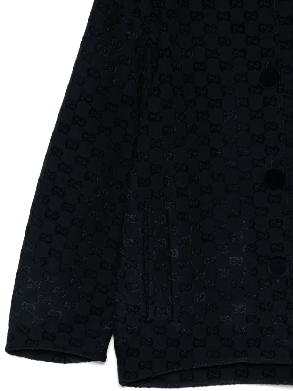 Gucci Kids Jack met Peter Pan kraag en GG-patroon Blauw