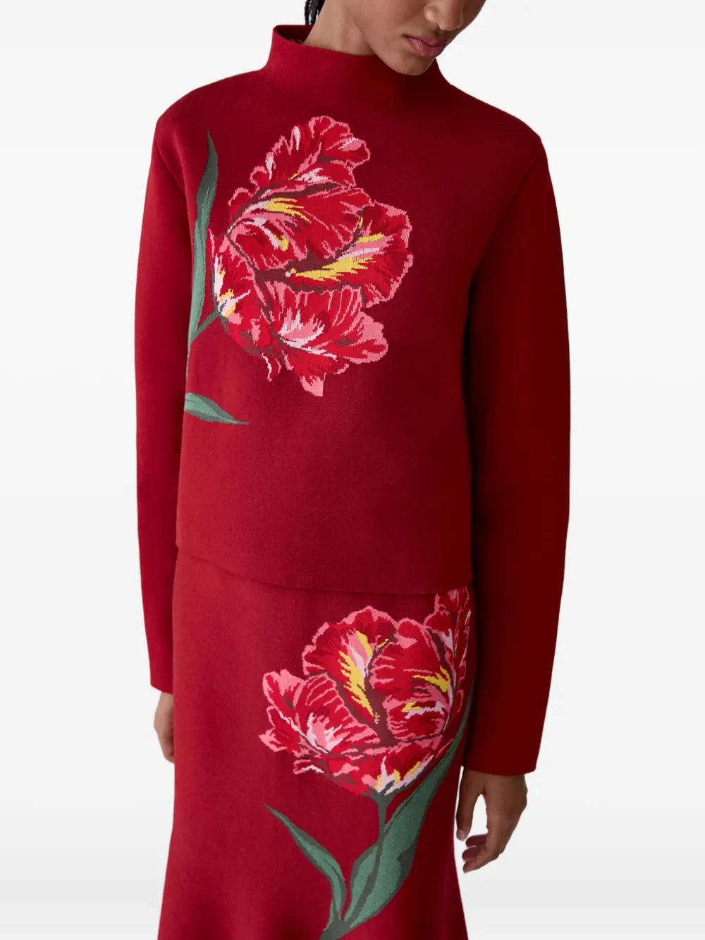Carolina Herrera Cropped top Rood