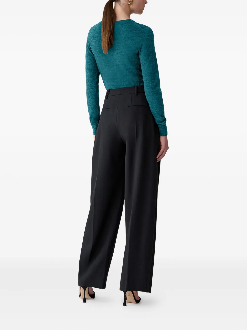 Carolina Herrera Pleated Trousers In Black