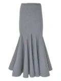 Carolina Herrera godet midi skirt - Grey