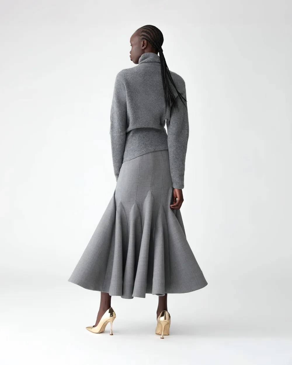 Carolina Herrera Turtleneck Sweater In Gray