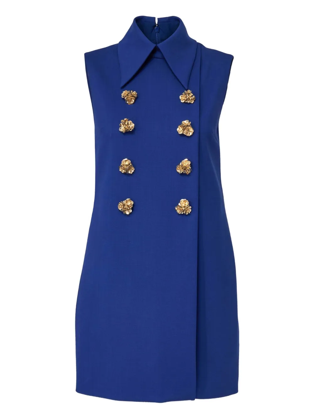 Carolina Herrera sleeveless double-breasted mini day dress | Blue | Image 1