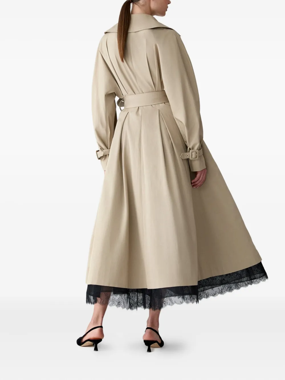 Carolina Herrera Trenchcoat met ceintuur Beige