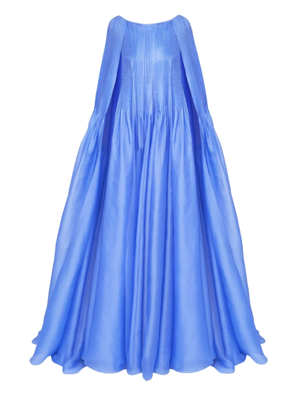 Carolina Herrera Abito da sera plissettato - Blu