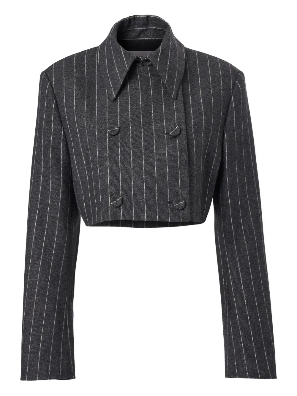 Carolina Herrera pinstripe double-breasted jacket Grijs