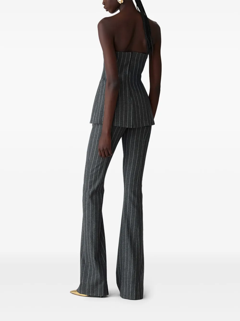 Carolina Herrera Broek met krijtstreep Grijs