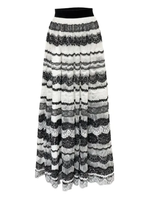 Carolina Herrera lace-embellished ball skirt