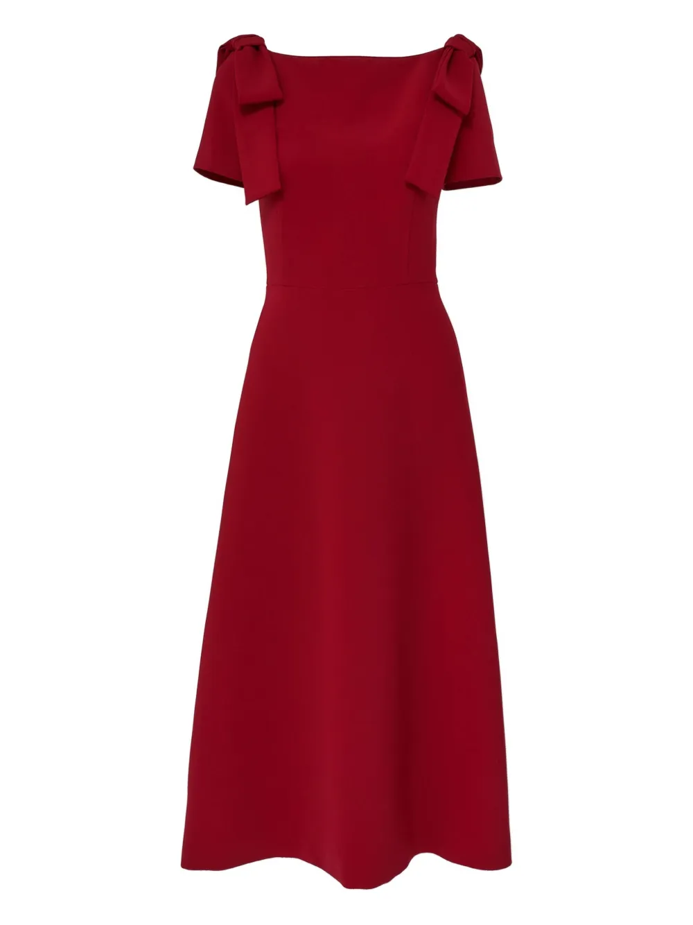 Carolina Herrera Abito midi con fiocco - Rosso