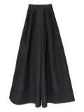 Carolina Herrera pleated silk palazzo pants - Black