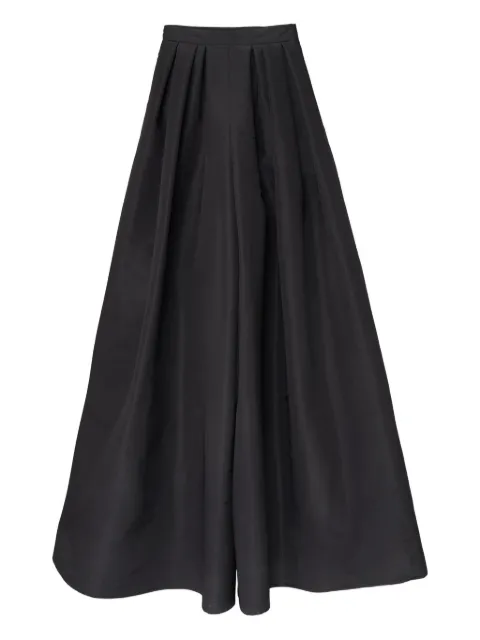 Carolina Herrera pleated silk palazzo pants