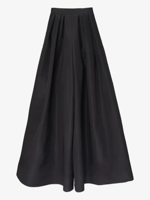 Carolina Herrera Calça pantalona de seda com pregas