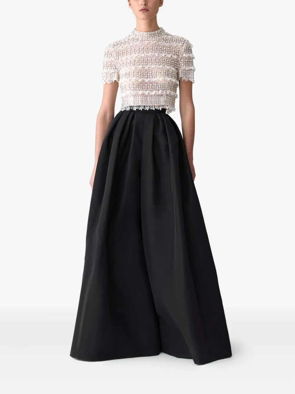 Carolina Herrera Palazzo plooibroek - Zwart