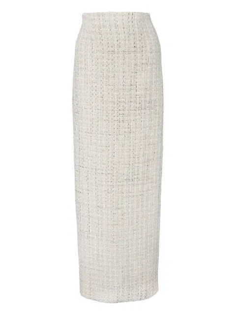 Carolina Herrera tweed embellished skirt