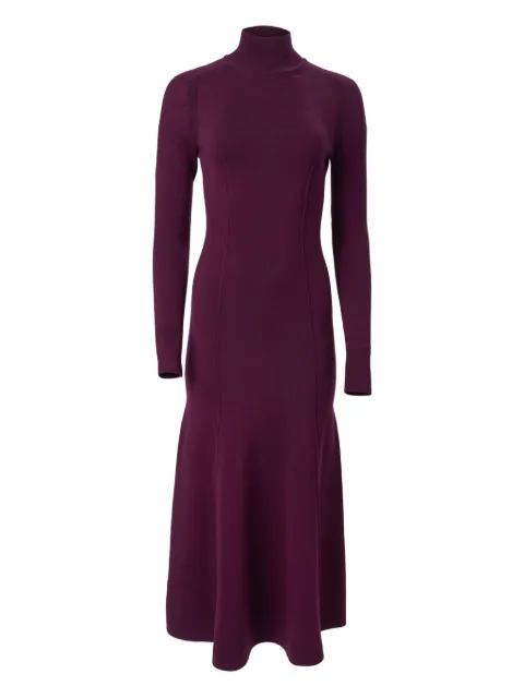 Carolina Herrera turtleneck wool-silk dress