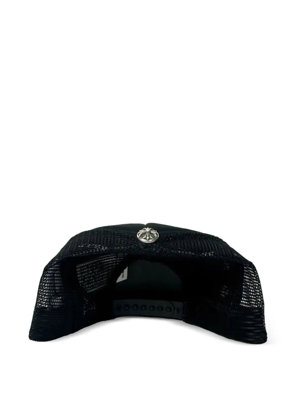 Chrome Hearts Honkbalpet met geborduurde letters - Zwart