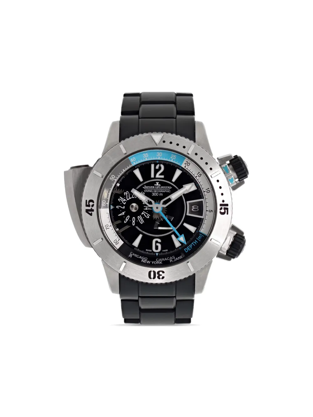 Jaeger-LeCoultre マスター コンプレッサー ダイビング プロ ジオグラフィック 46mm - ブラック Jaeger-LeCoultre マスター コンプレッサー ダイビング プロ ジオグラフィック 46mm - ブラック