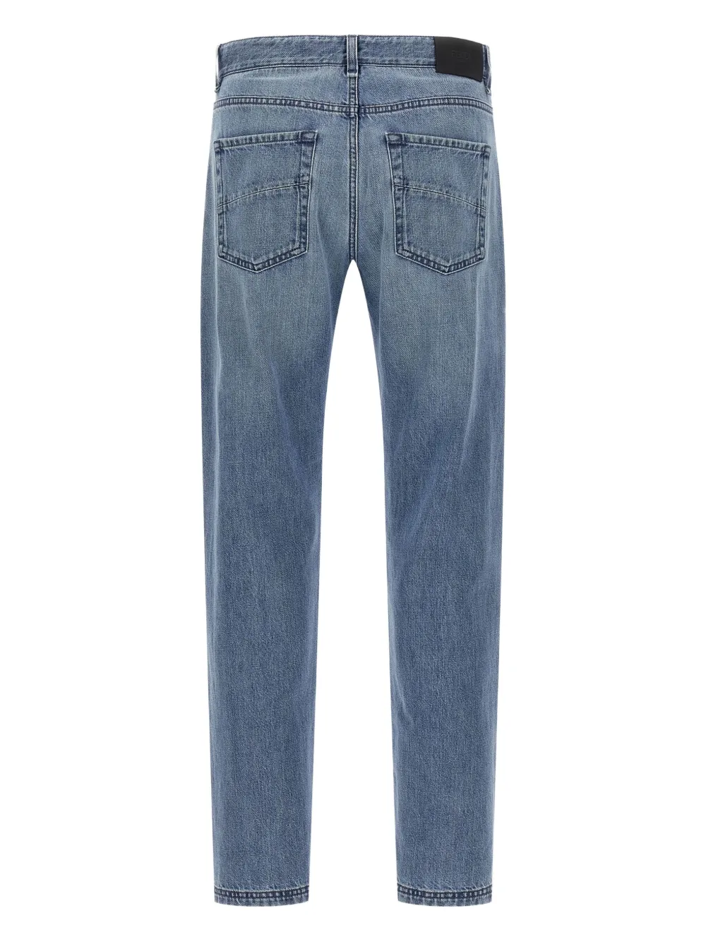 FENDI faded-effect five-pocket jeans - Blauw