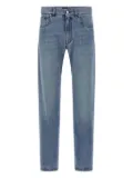 FENDI faded-effect five-pocket jeans - Blue